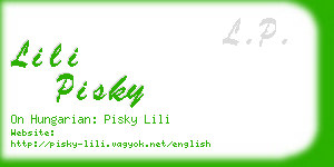 lili pisky business card